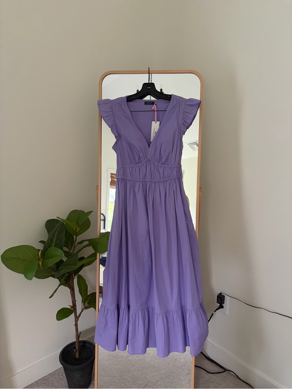 Vineyard Vines Lavender Zip-Front Dress